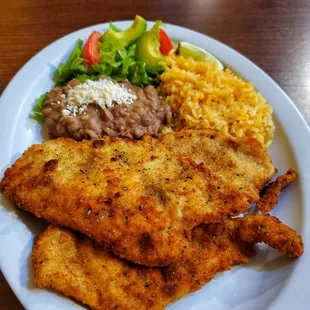 Milanesa ($16.99).