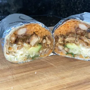 Mild Super Chicken Burrito $14.50