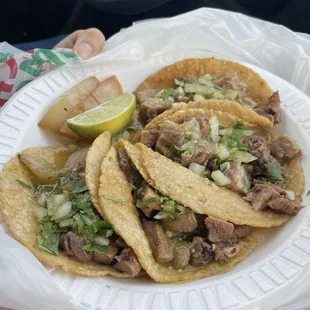 Cabeza and Lengua Tacos