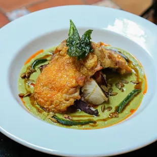 Pipian De Pollo Con Mole Verde