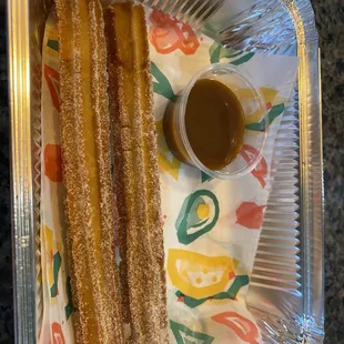 Caramel churros