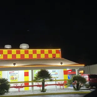 Drive through of restaurant