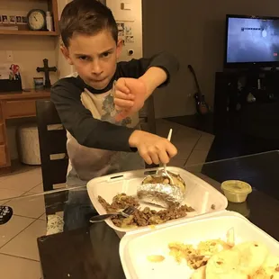 Bistec Tacos. Very Salty!