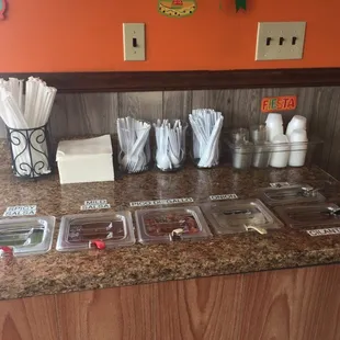 Our salsa bar