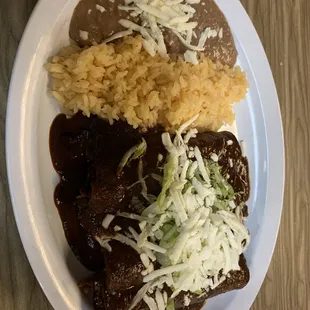 Enchiladas Poblanas--best mole ever!