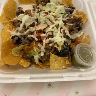 Steak nachos