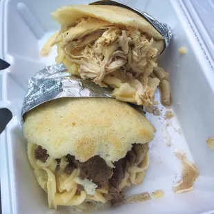 Steak And Chicken Arepas - MexiArepa