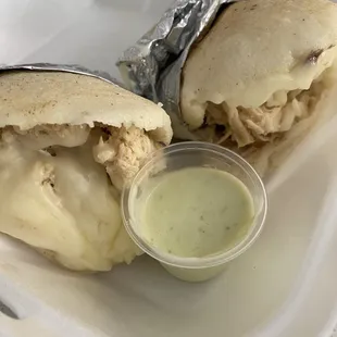 Chicken Arepa