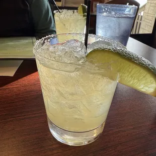 Lime margarita on the rocks
