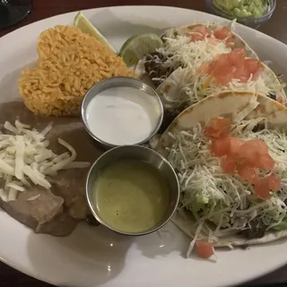 Steak Taco Platter