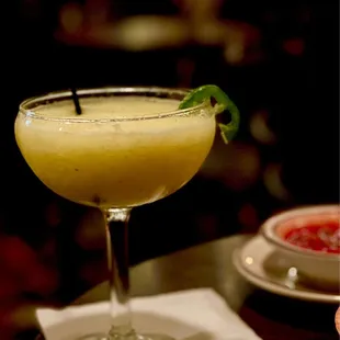 The Mango jalapeño margarita was incredible!