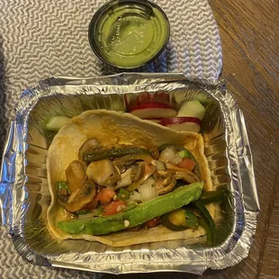 $5 taco - looks fit for the homeless