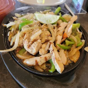 Chicken fajitas