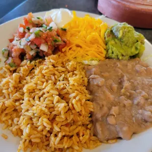 Fajita sides and toppings