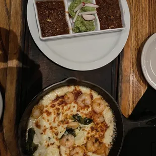 Queso Fundido added shrimp