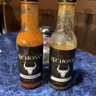 The Lechosa&apos;s hot sauce they have here is amazing!