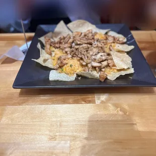 a plate of nachos