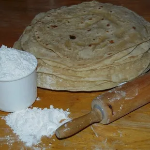 Hand Made Flower tortillas