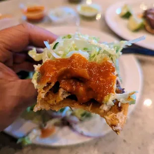 Dorado tacos with chicken