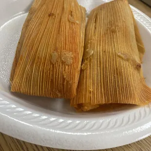 Pork tamales!!! Fresh and hot!