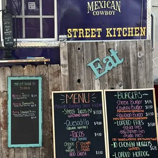 The menu and pricing