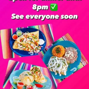 open for dinner until 8pm see everyone soon