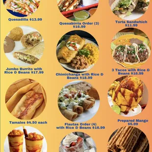 ramen and noodles, menu