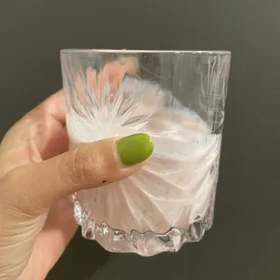 Frothy strawberry lemonade fresh made
