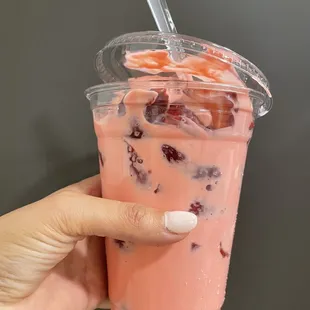 Fresas con crema. Strawberries and cream.