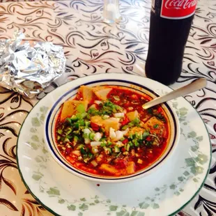 Best menudo!  Sat n Sun only