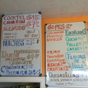 menu, pizza