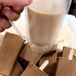coffee w/caramel bars from owners' FB page
