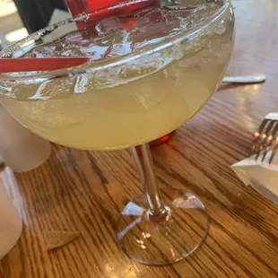 House margarita on the rocks