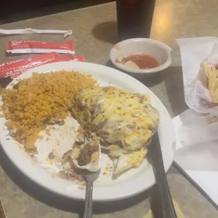 Enchilada with cheese