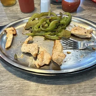 Chicken Fajitas (what's left lol)