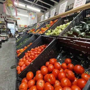 tomatoes, cucumbers, and other vegetables