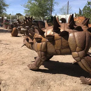 Rusty dinosaurs