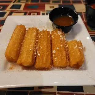 Cream cheese stuffed churros