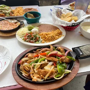 Chicken fajitas