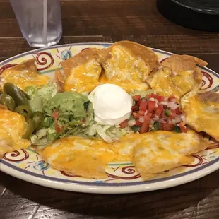 Deluxe nachos with no meat