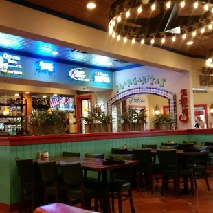 The bar area