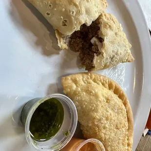 Beef and chicken empanadas