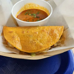 Birra Taco.  Tasty, but greasy.