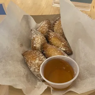 food, donuts, dough desserts