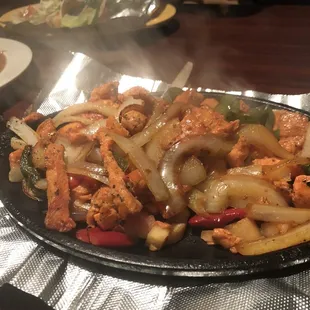 Chicken fajitas