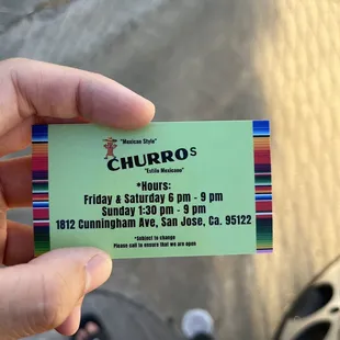 a person holding a ticket