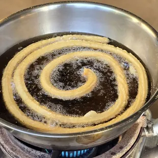 deep frying my $7 crispy treat