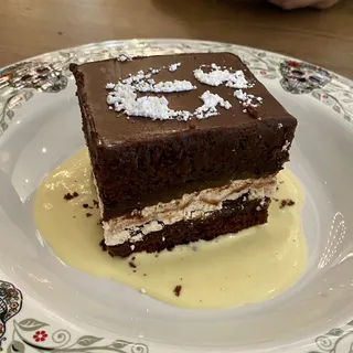 Slice of Chocolate Avocado Cake