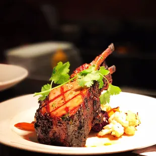 Double cut bone in pork chop. Bring your appetite!