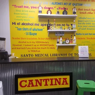 Want something to drink? The cantina is always open with decent prices and they don't make their drinks light!